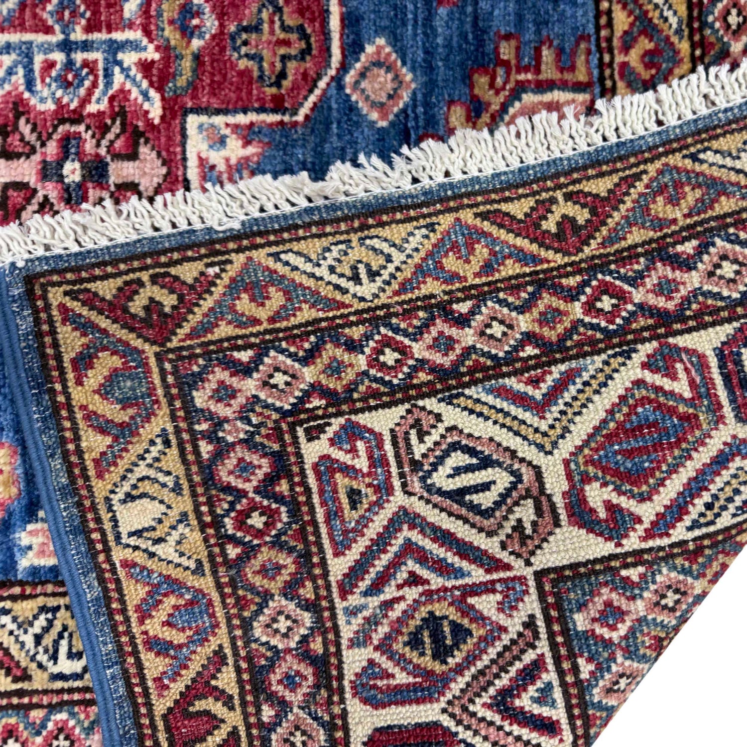 Blue Color Handmade Kazak Rug 4' 11" x 6' 8" (ft) - No. G39622