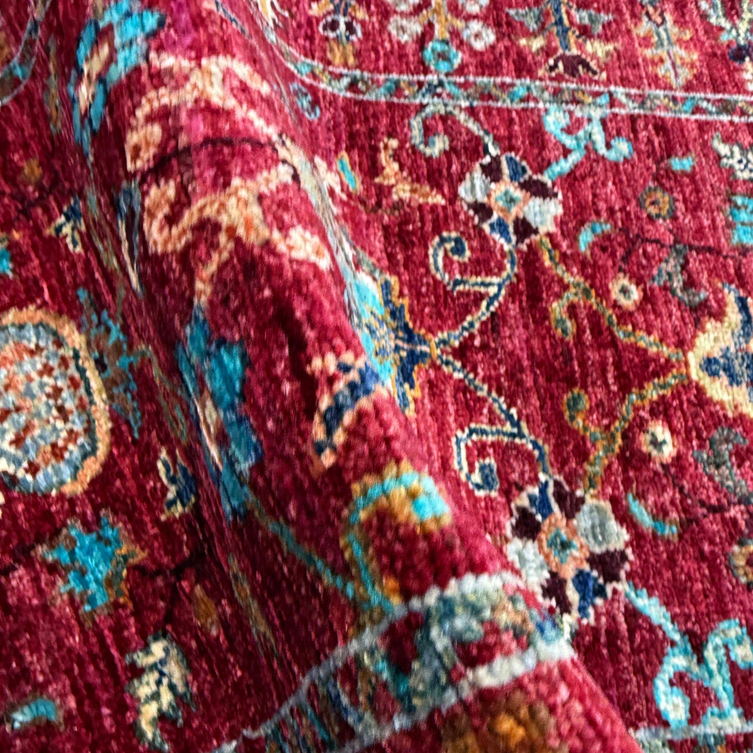 Red Color Sultani Carpet 2' 0" x 5' 10" (ft) - No. G39625