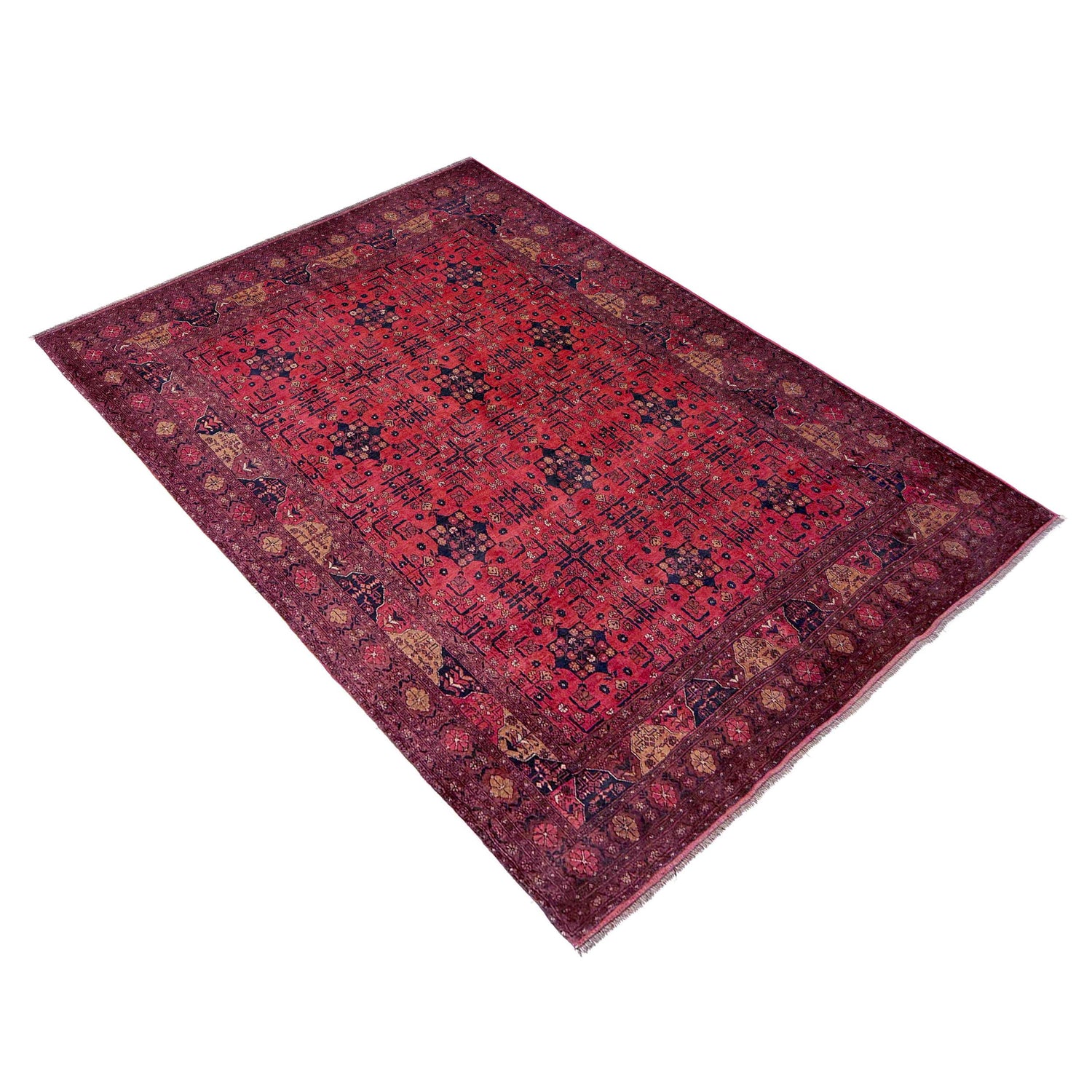 Red Khal Mohammadi Carpet 6' 8" x 9' 6" (ft) - No. G39685