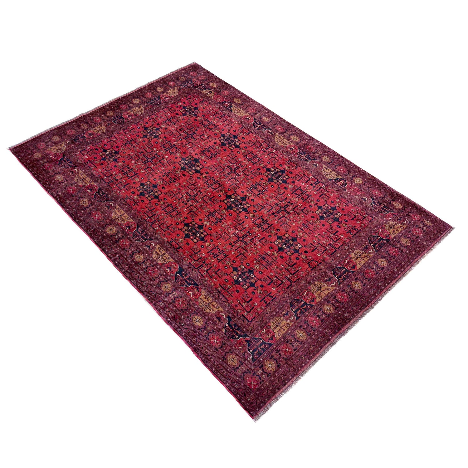 Red Khal Mohammadi Carpet 6' 8" x 9' 6" (ft) - No. G39685
