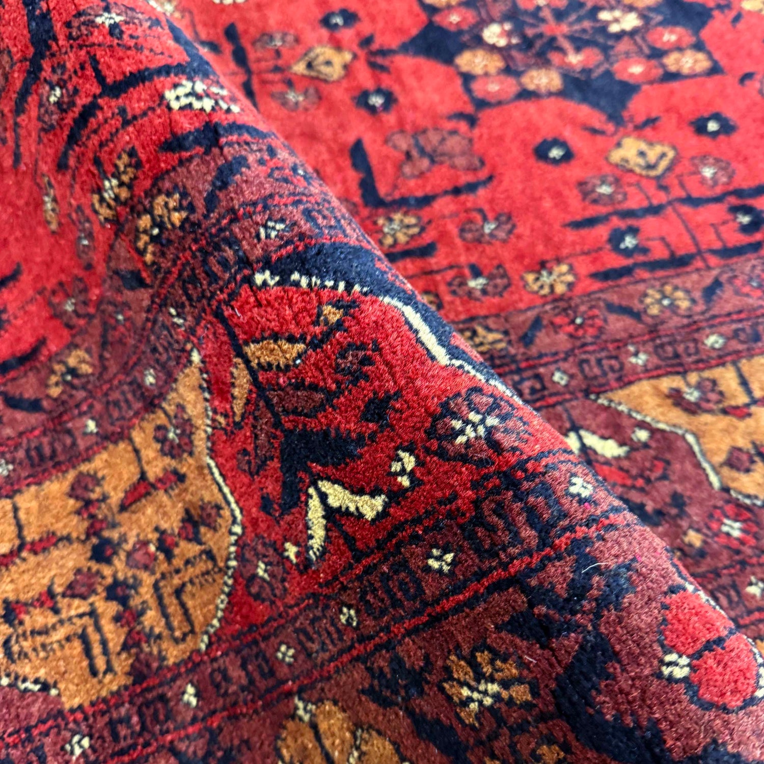 Red Khal Mohammadi Carpet 6' 8" x 9' 6" (ft) - No. G39685