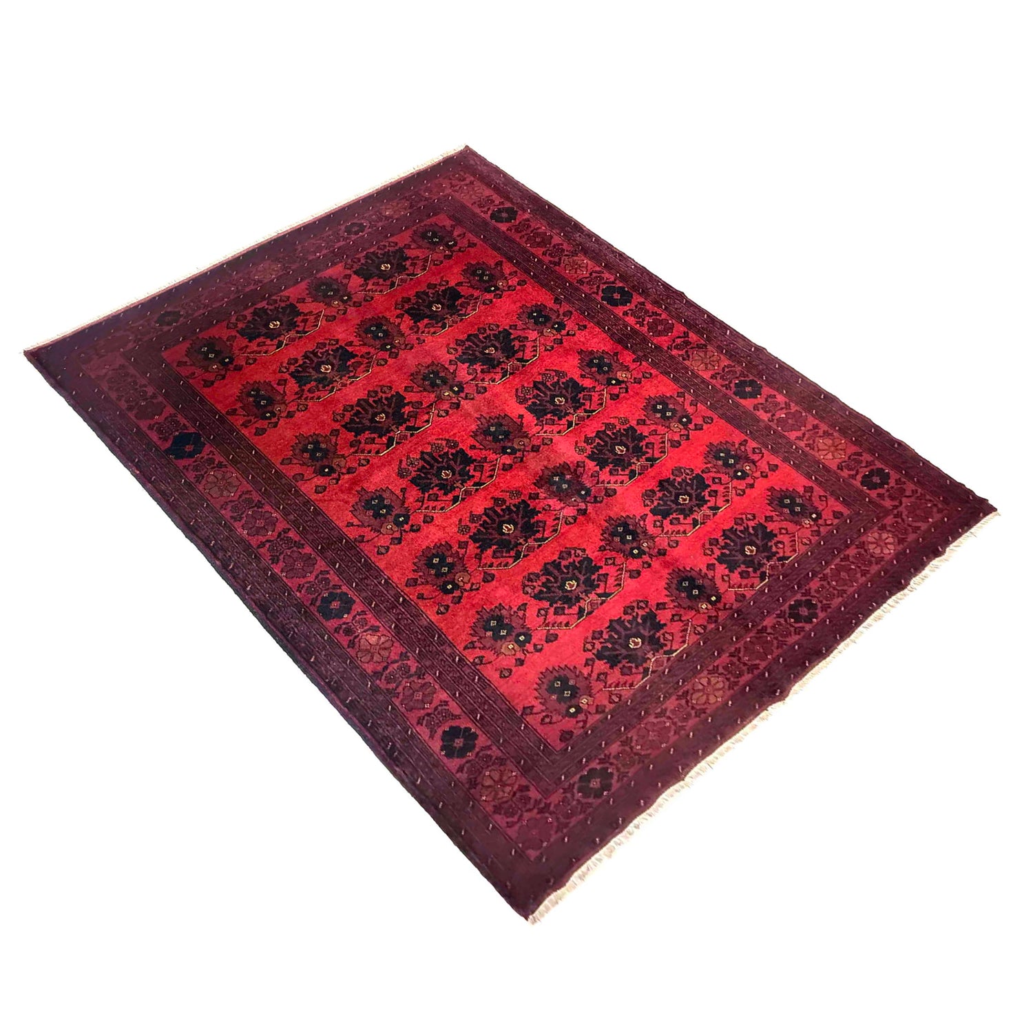 Red Khal Mohammadi Carpet 6' 4" x 9' 9" (ft) - No. G39686