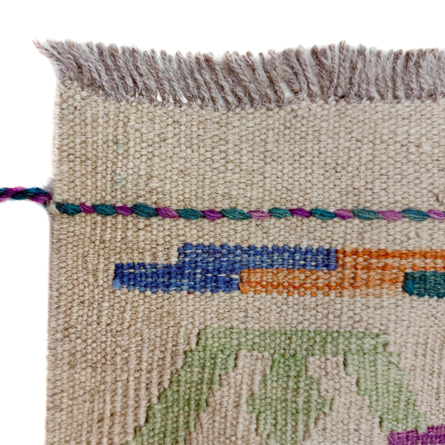 Handmade Vegetable Kelim 2' 9" x 3' 11" (ft) - No. G39699