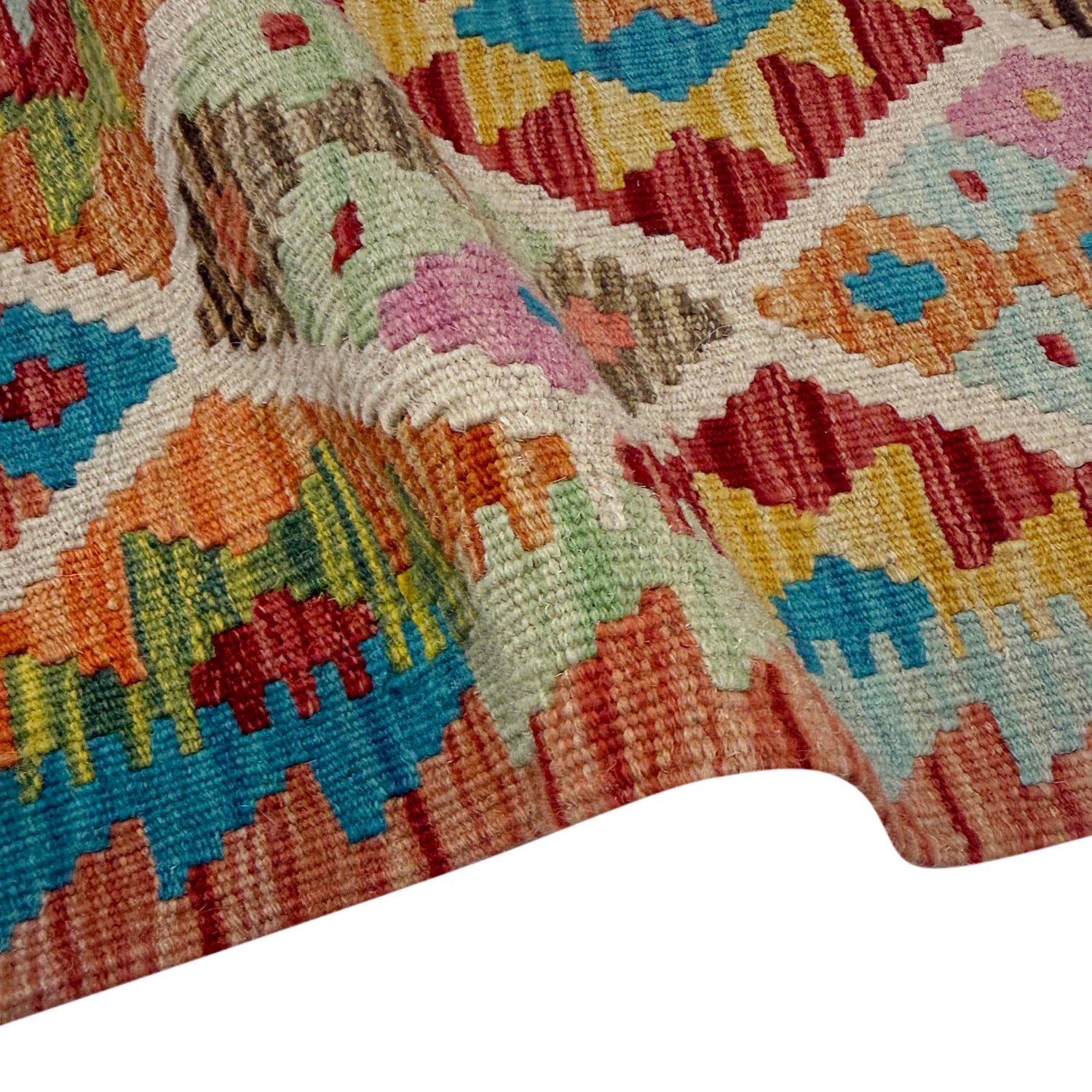 Handmade Vegetable Kilim 2' 9" x 3' 10" (ft) - No. G39701
