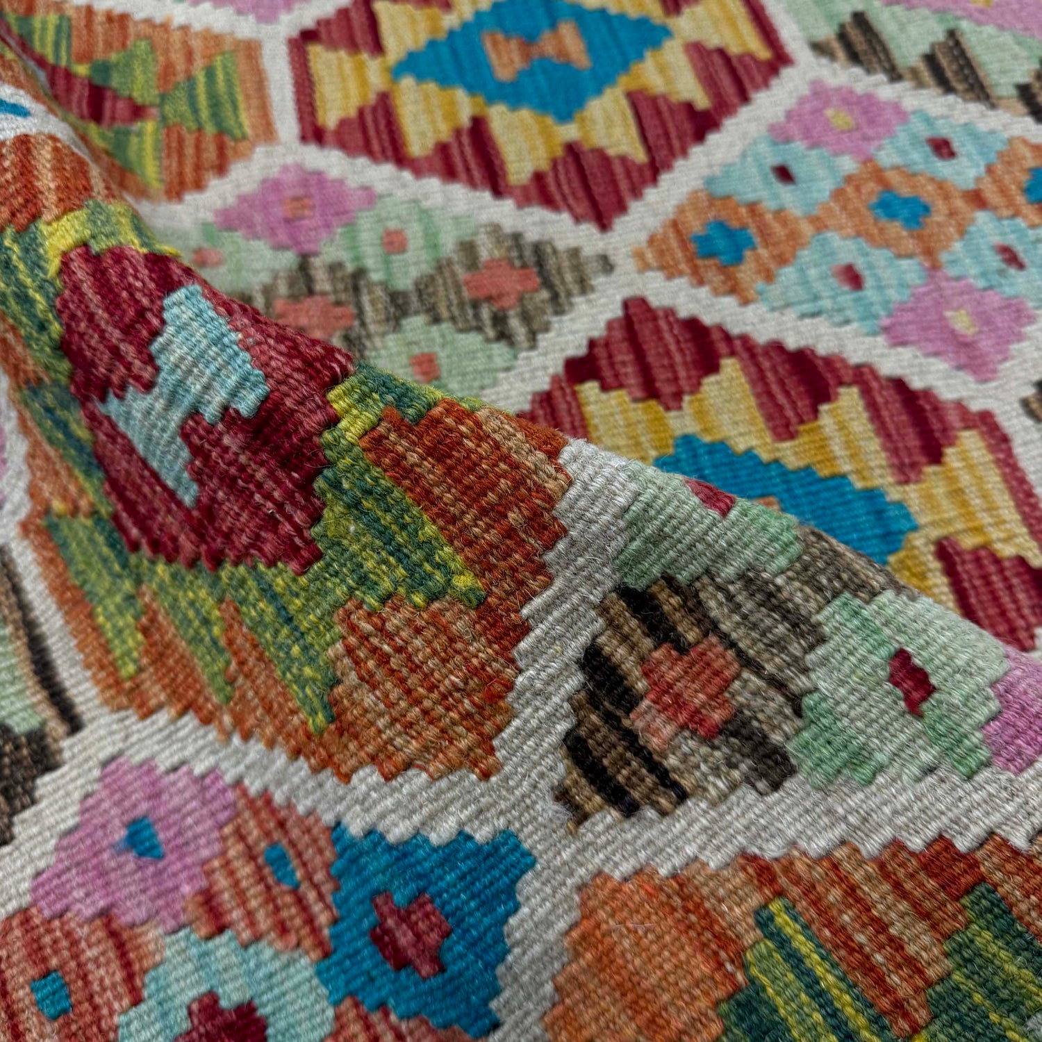 Handmade Vegetable Kilim 2' 9" x 3' 10" (ft) - No. G39701