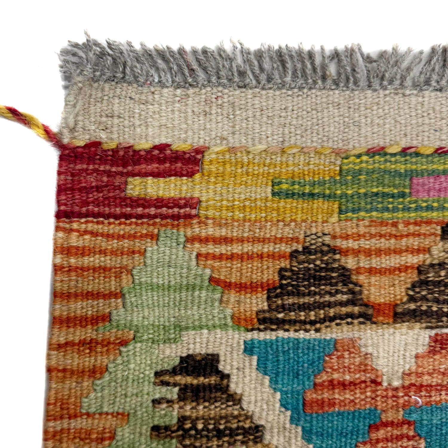 Handmade Vegetable Kelim 2' 9" x 3' 11" (ft) - No. G39704