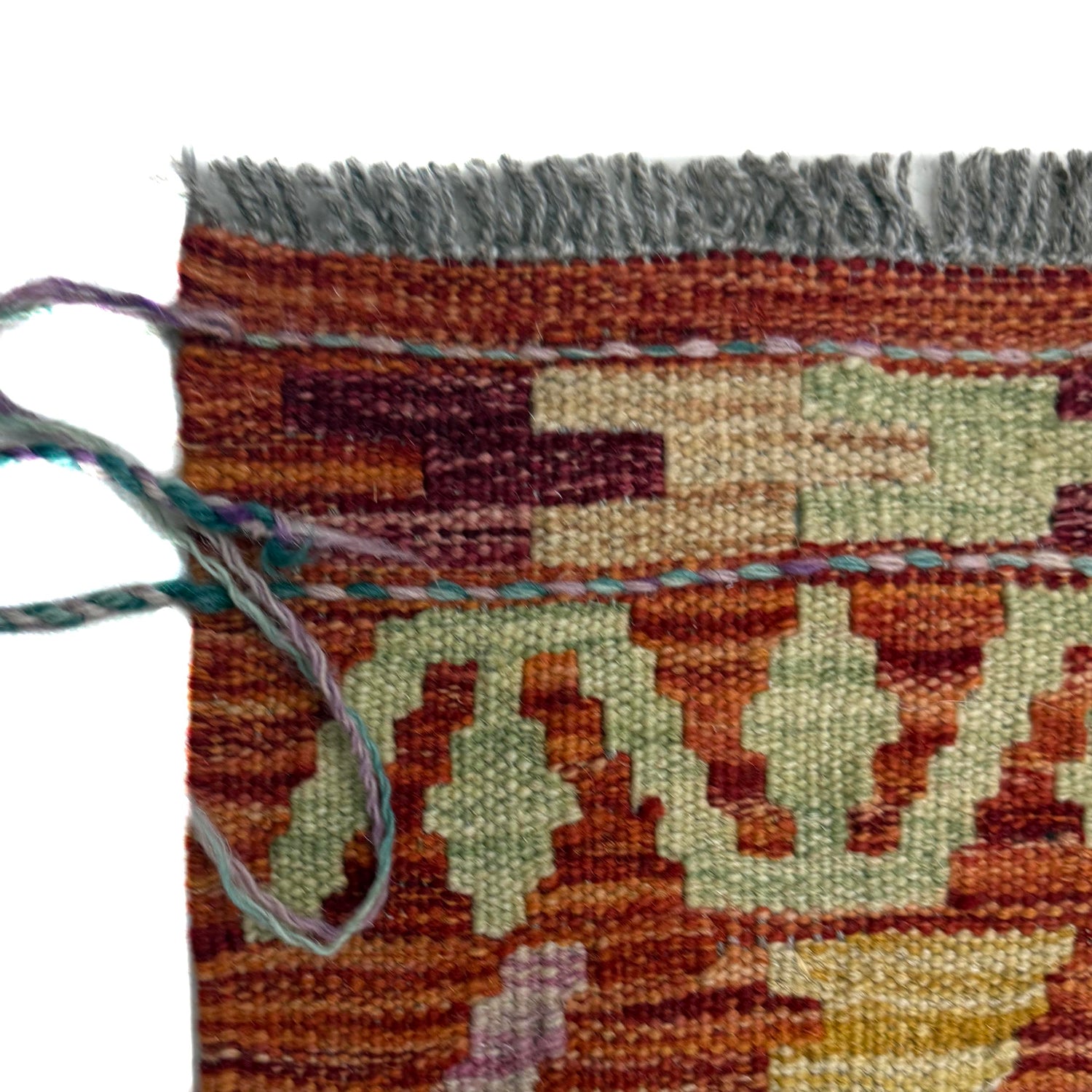 Handmade Vegetable Kelim 5' 3" x 6' 5" (ft) - No. G39787