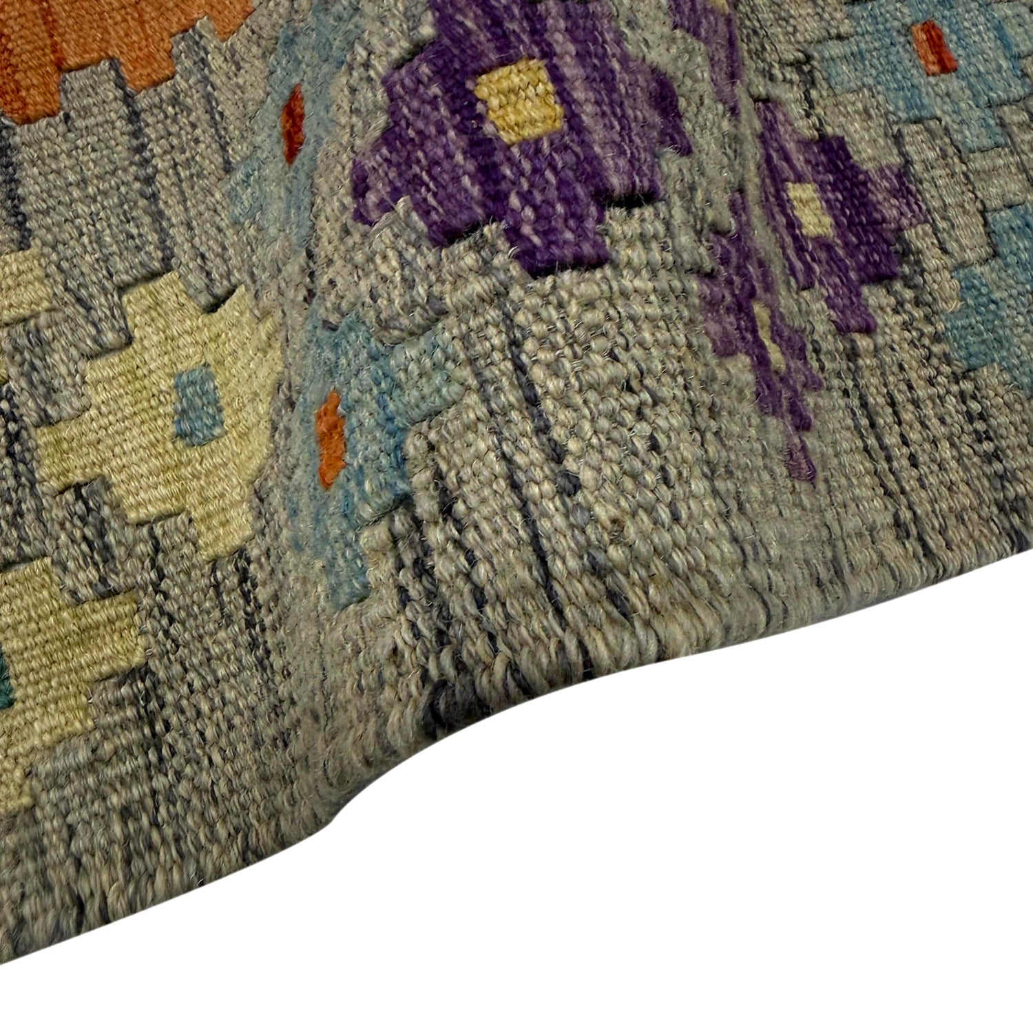 Handmade Vegetable Kilim 5' 0" x 6' 8" (ft) - No. G39796
