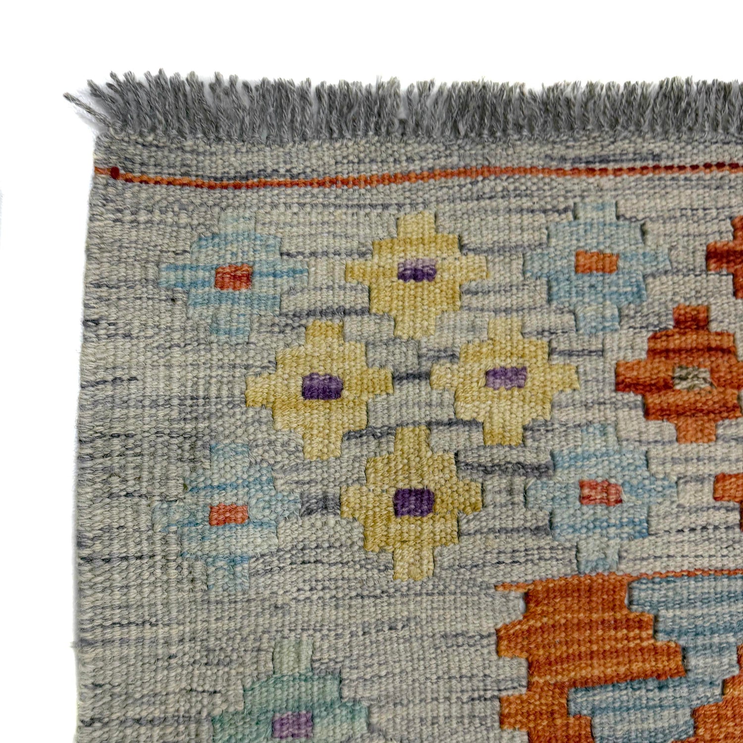 Handmade Vegetable Kilim 5' 0" x 6' 11" (ft) - No. G39797