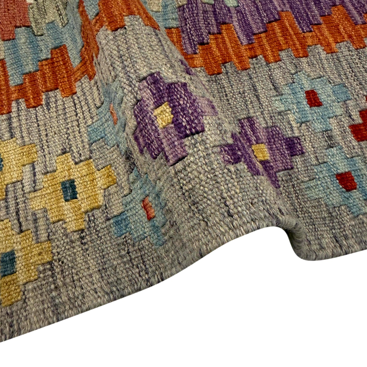 Handmade Vegetable Kilim 5' 0" x 6' 11" (ft) - No. G39797