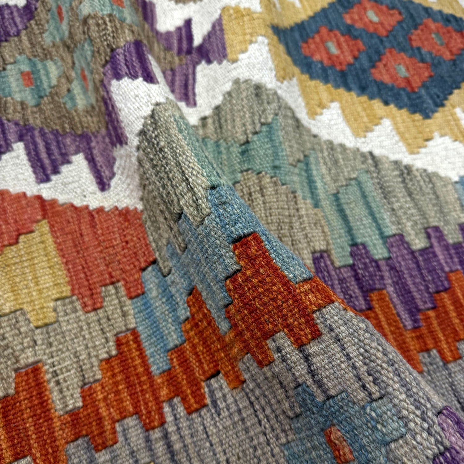 Handmade Vegetable Kilim 5' 0" x 6' 11" (ft) - No. G39797