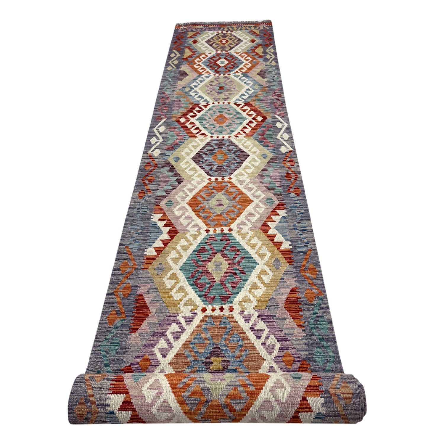 Vegetable Kelim Runner 2' 9" x 19' 0" (ft) - No. G39803