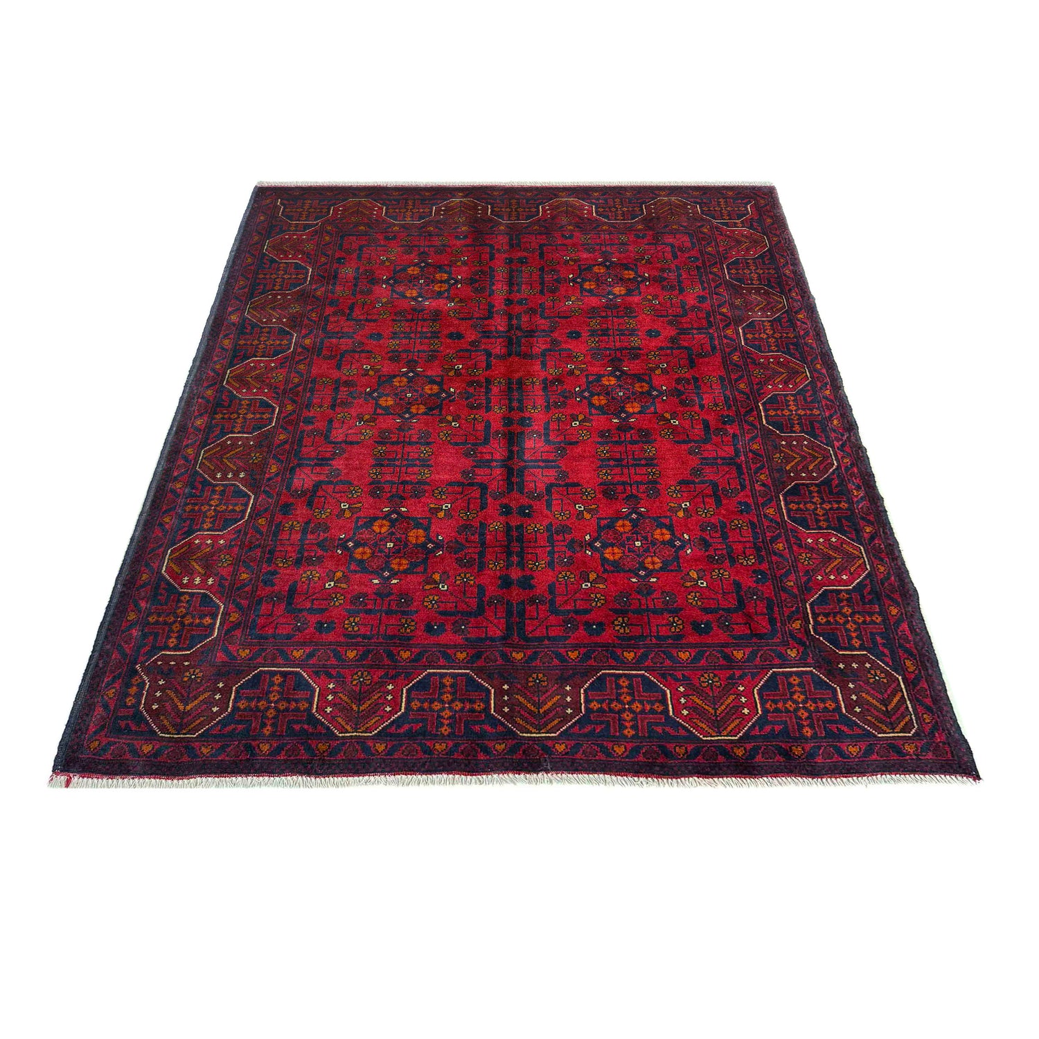 Red Color Khal Mohammadi Rug 4' 11" x 6' 5" (ft) - No. G39807