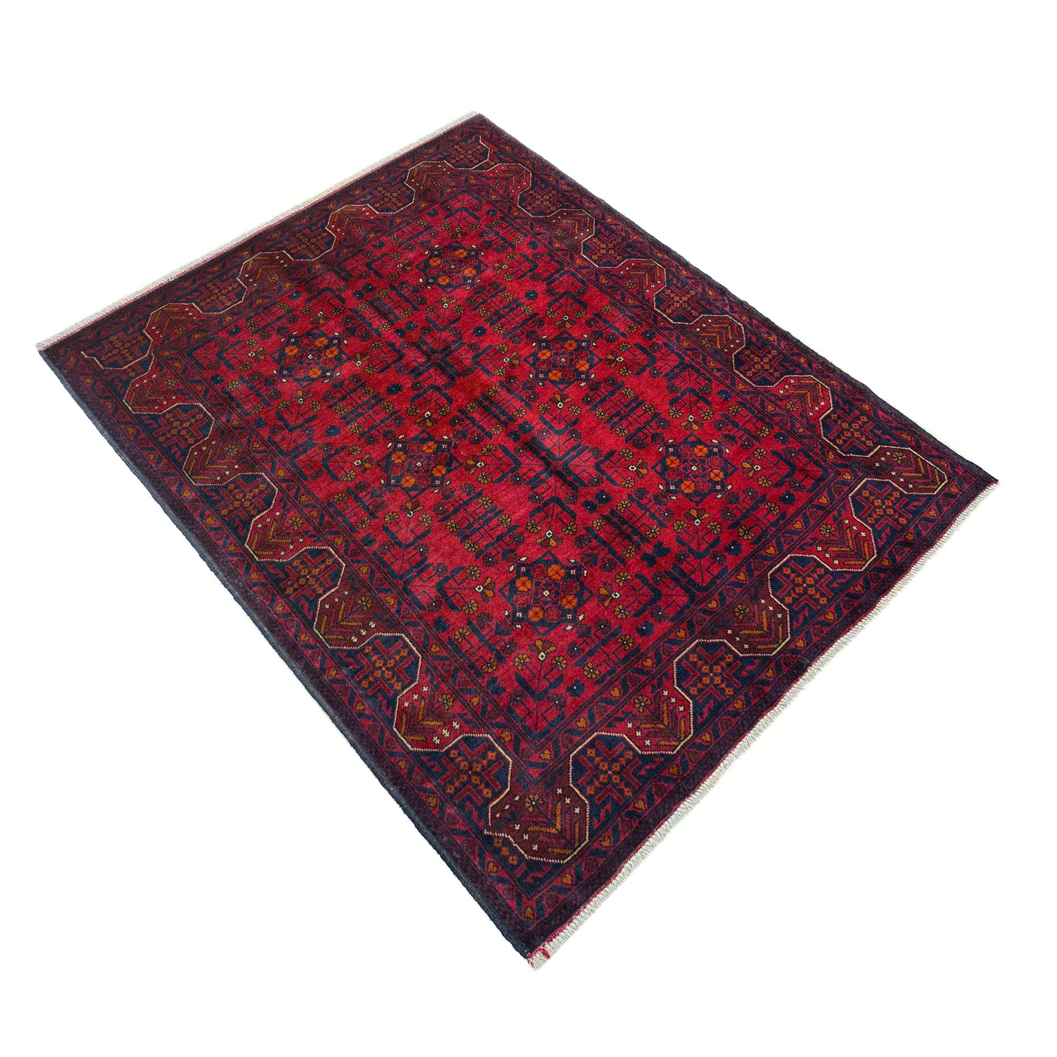 Red Color Khal Mohammadi Rug 4' 11" x 6' 5" (ft) - No. G39807