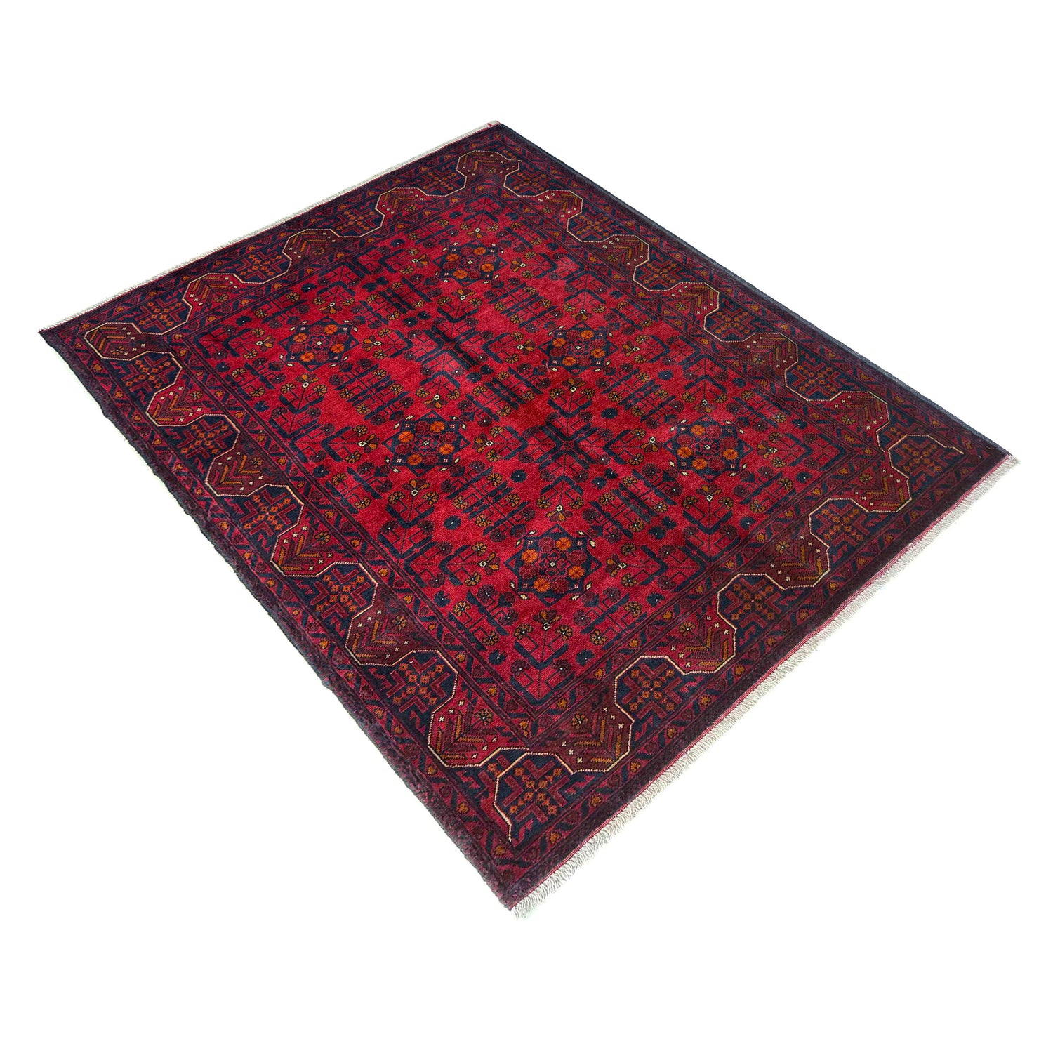 Red Color Khal Mohammadi Rug 4' 11" x 6' 5" (ft) - No. G39807