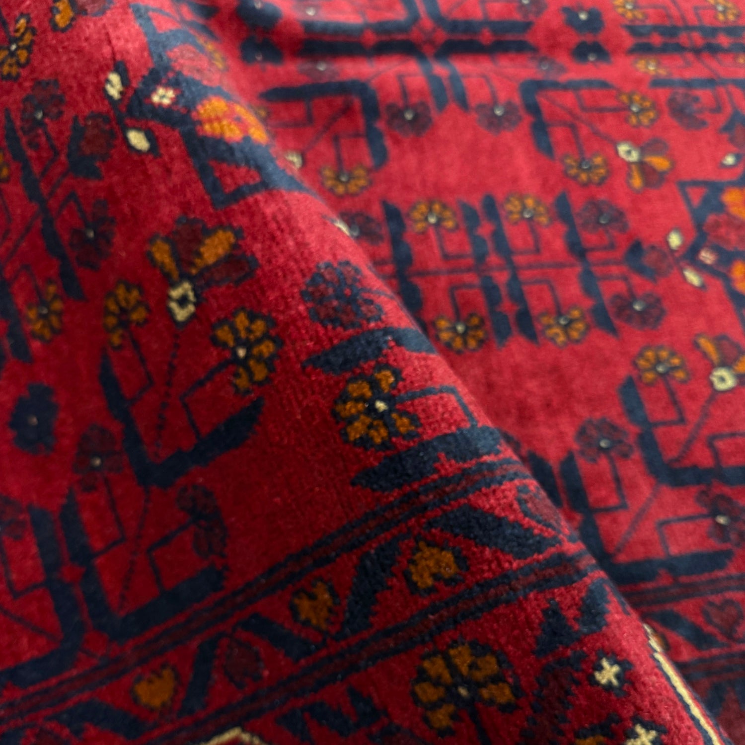 Red Color Khal Mohammadi Rug 4' 11" x 6' 5" (ft) - No. G39807