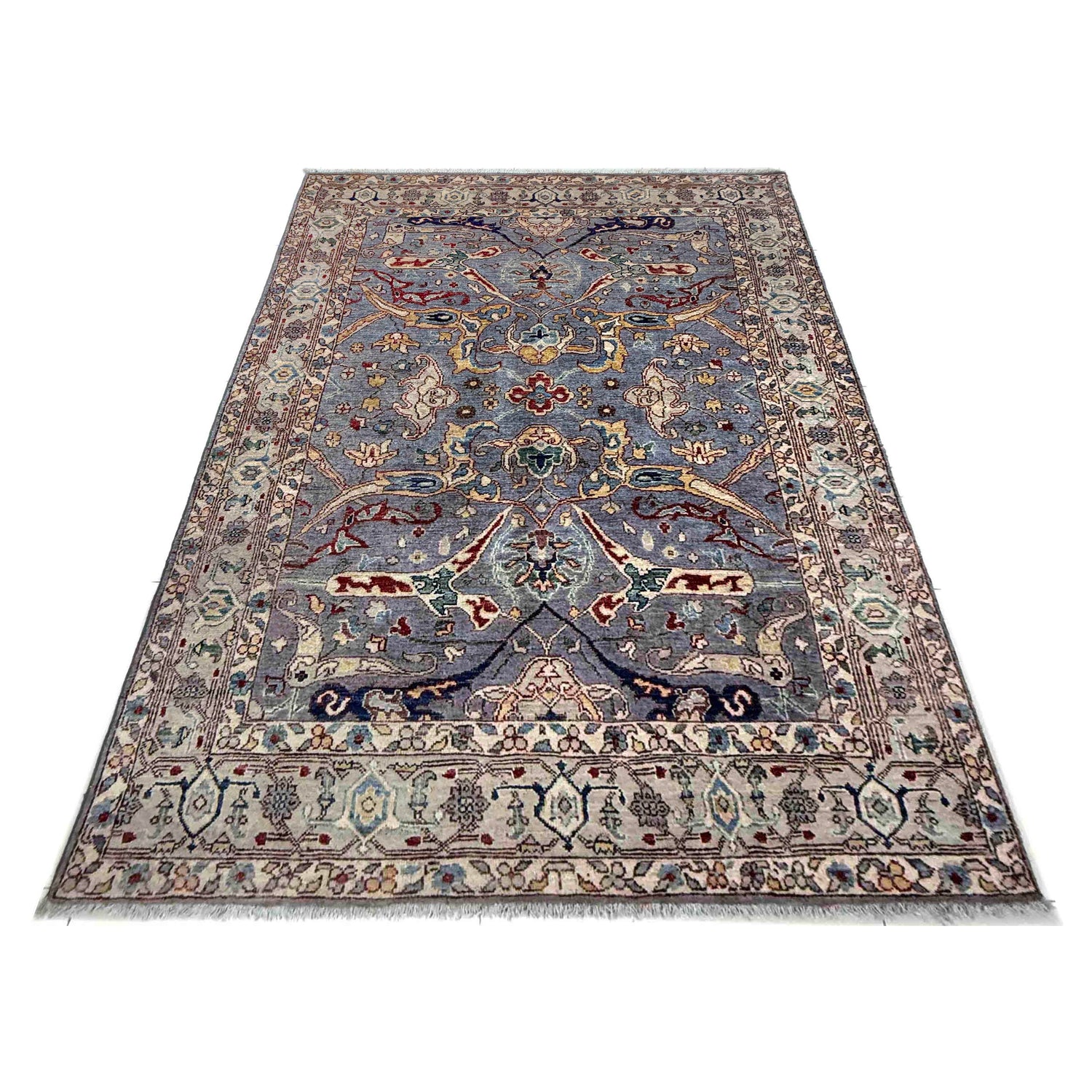 Shikargah Hunting Scene Carpet 4' 11" x 7' 4" (ft) - No. G39809