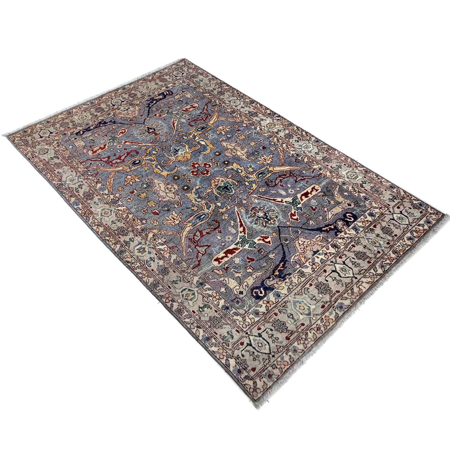 Shikargah Hunting Scene Carpet 4' 11" x 7' 4" (ft) - No. G39809