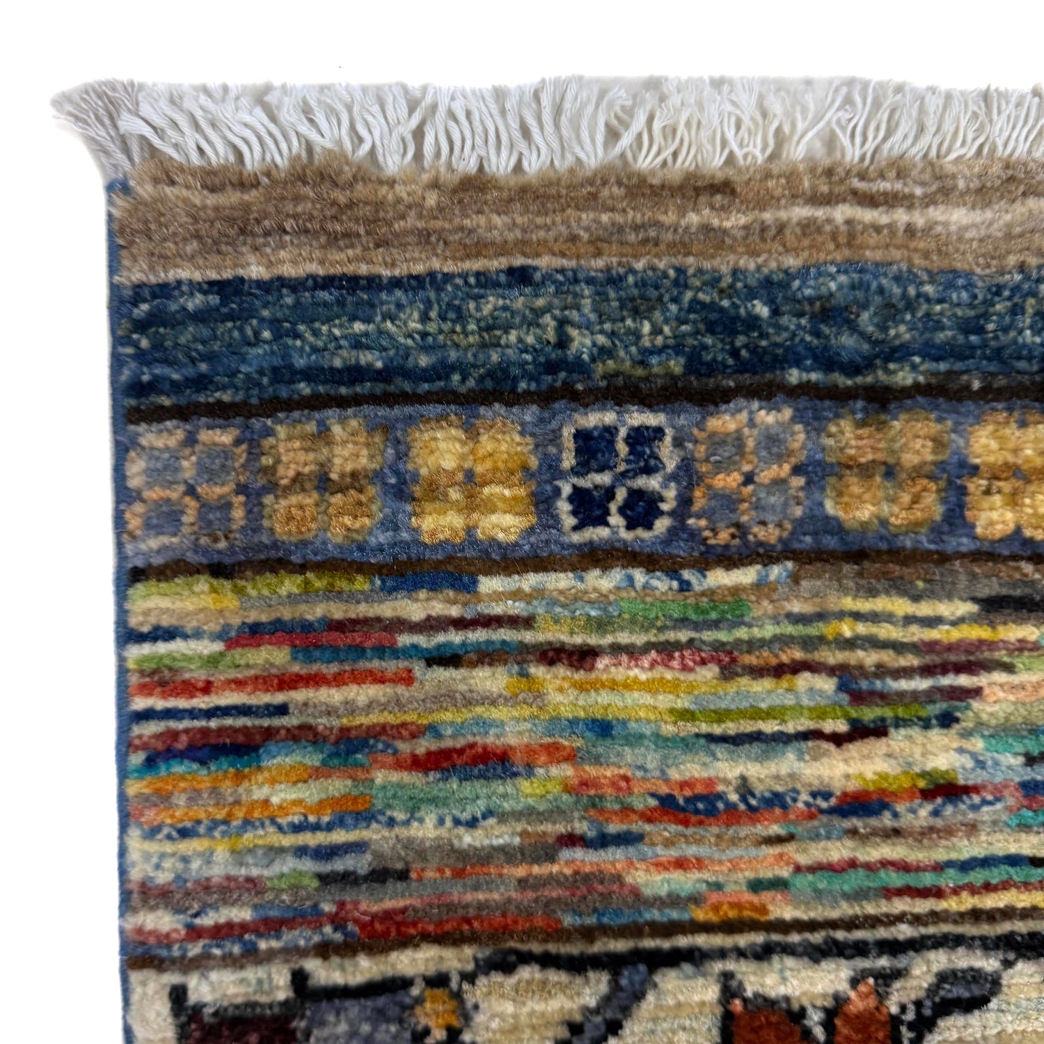 Hand-Knotted Gabbeh Rug 3' 4" x 4' 9" (ft) - No. G39811