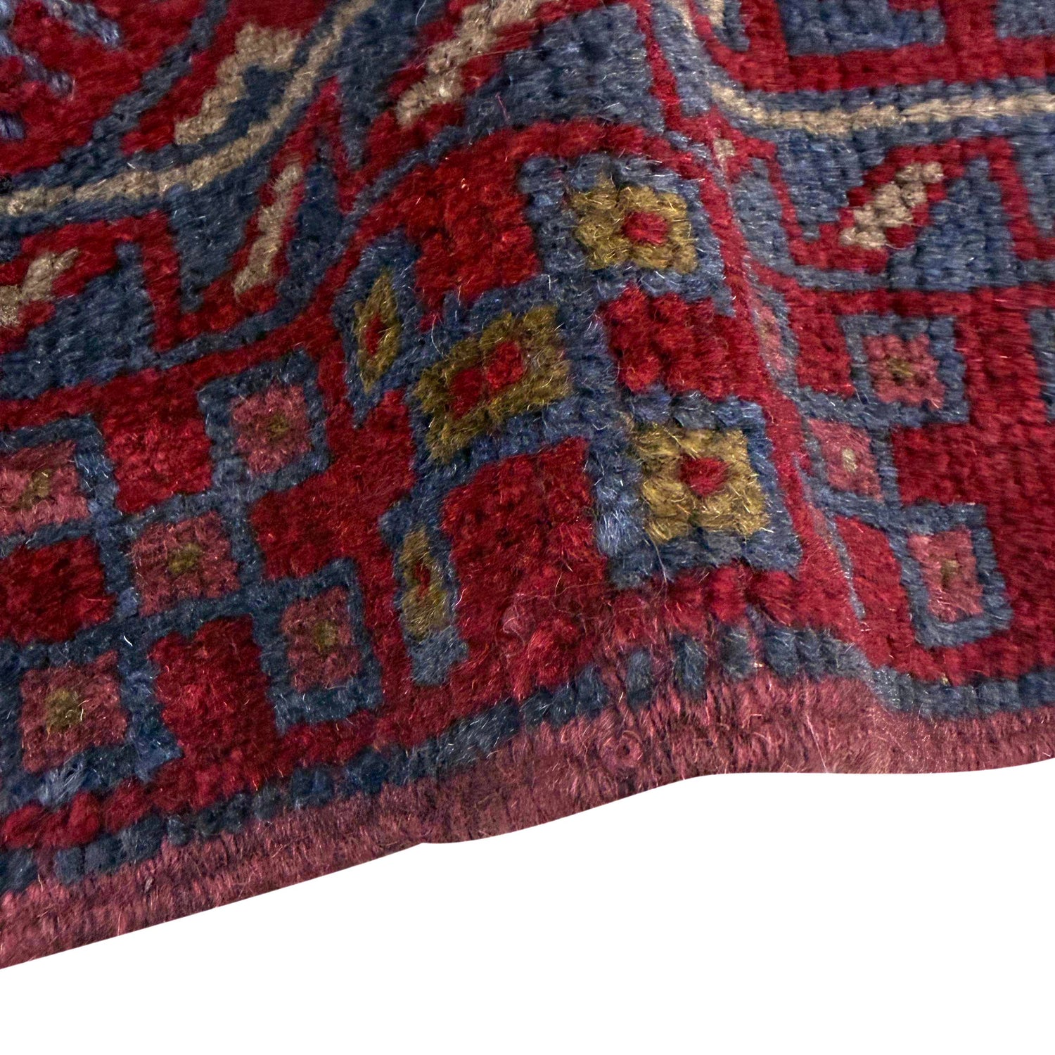 Red Color Mashwani Short Runner 2' 1" x 8' 3" (ft) - No. G40192