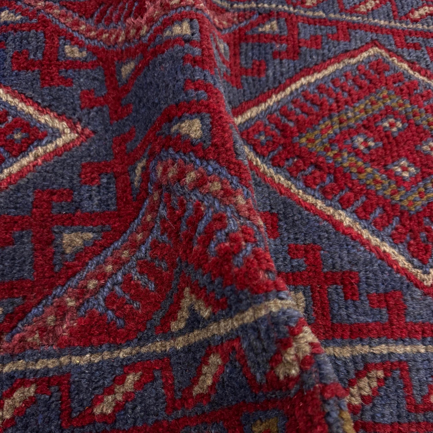 Red Color Mashwani Short Runner 2' 1" x 8' 3" (ft) - No. G40192