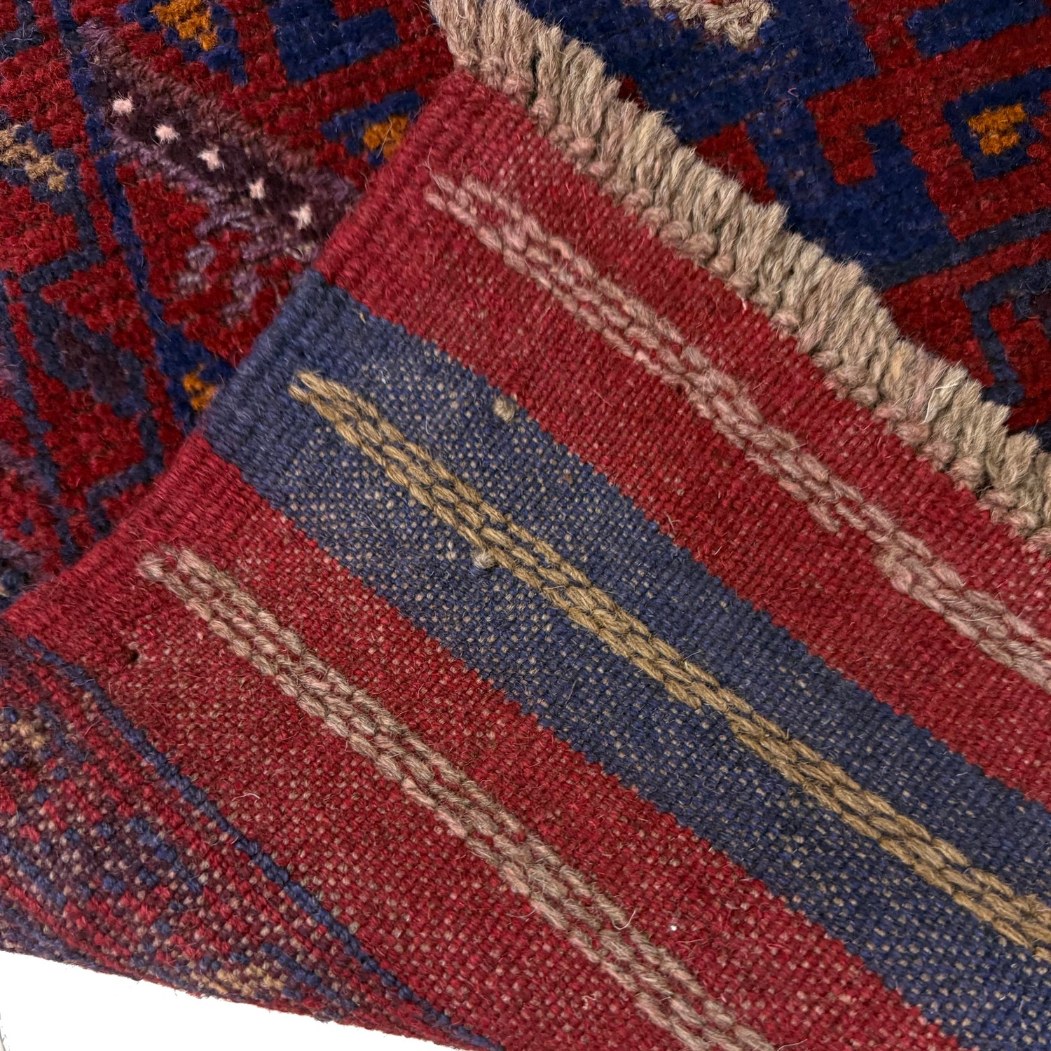 Red Color Mashwani Short Runner 2' 3" x 8' 1" (ft) - No. G40195