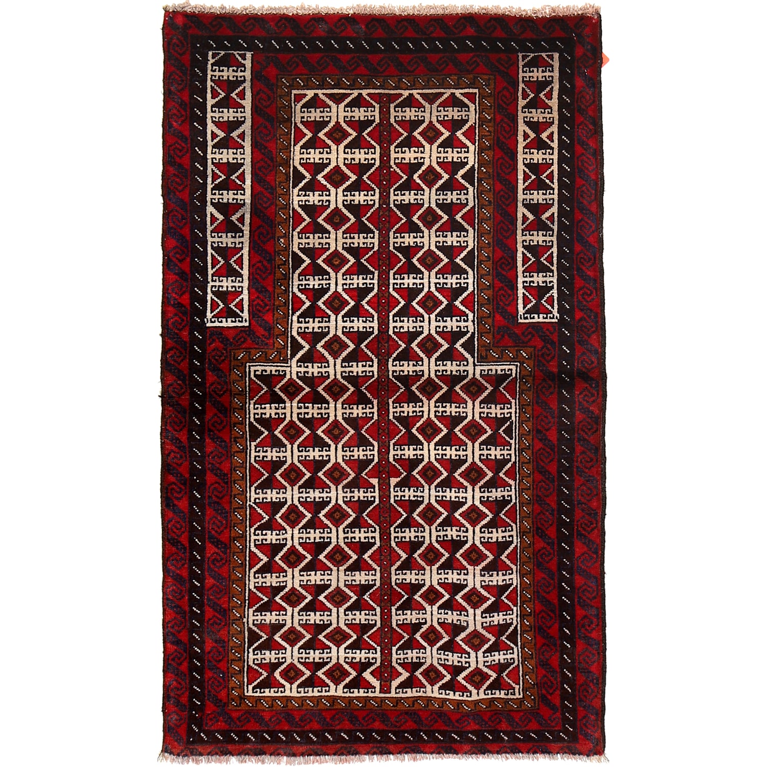 Multi Color Prayer Rug 2' 7" x 4' 5" (ft) - No. P23693
