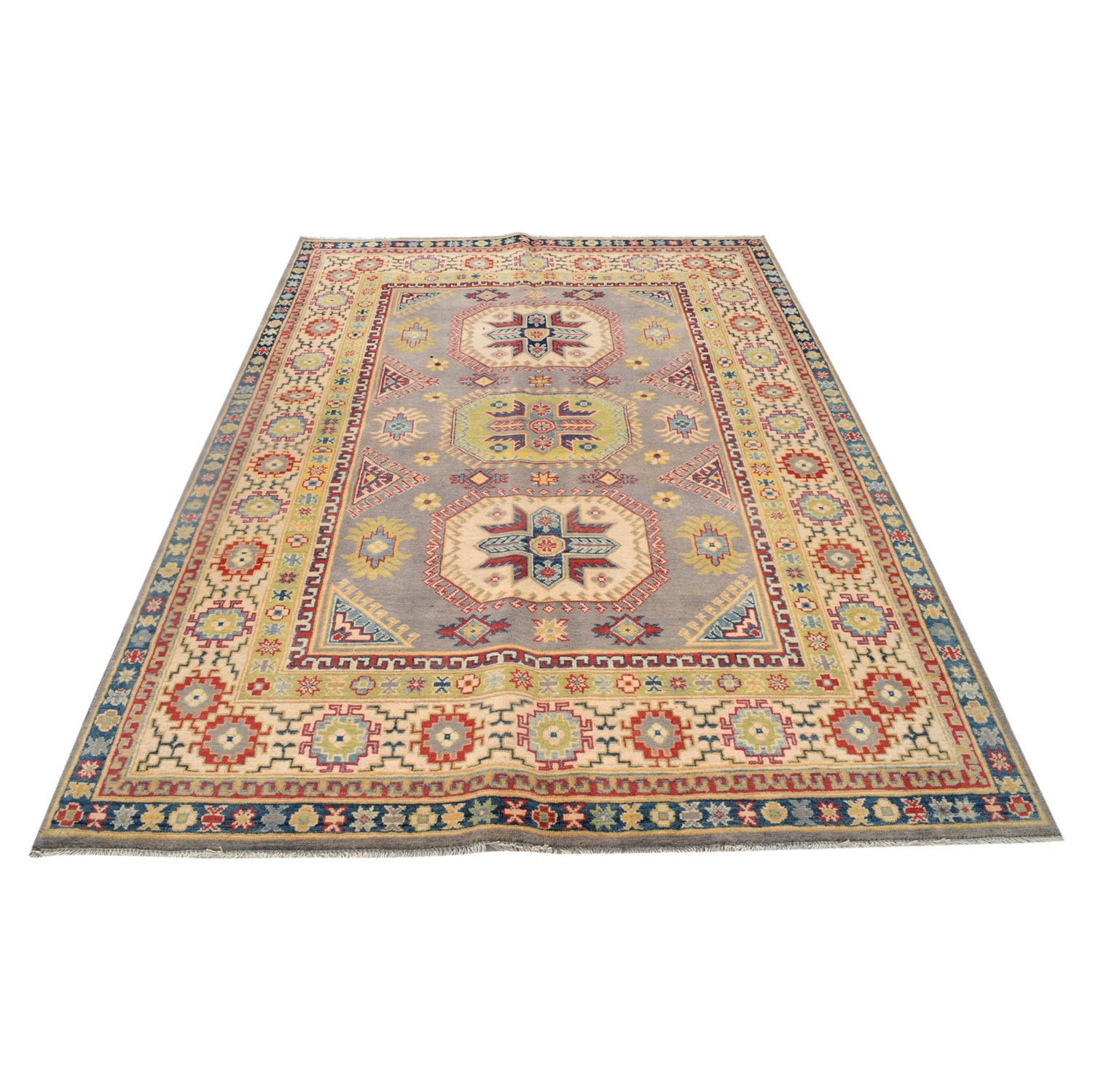 Oriental Kazak Rug 5' 7" x 8' 0" (ft) - No. P26483