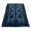 Blue Overdyed Rug 4' 1 x 6' 1 (ft) - No. P26498