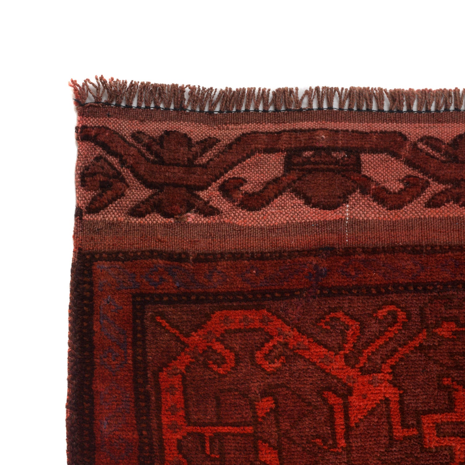 Red Overdyed Rug 3' 8 x 5' 2 (ft) - No. P26499