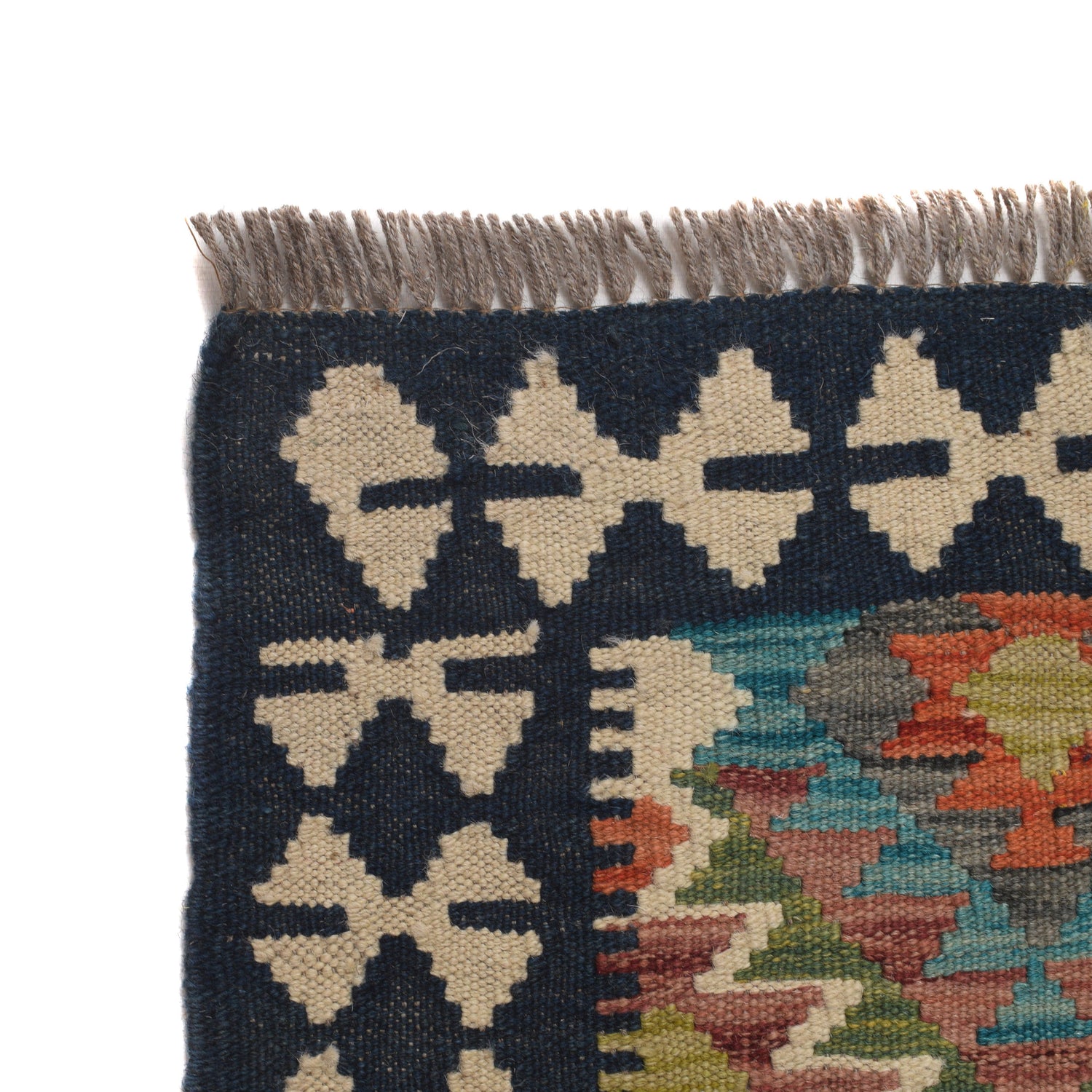 Handmade Vegetable Kelim 5' 0 x 6' 5 (ft) - No. P26564