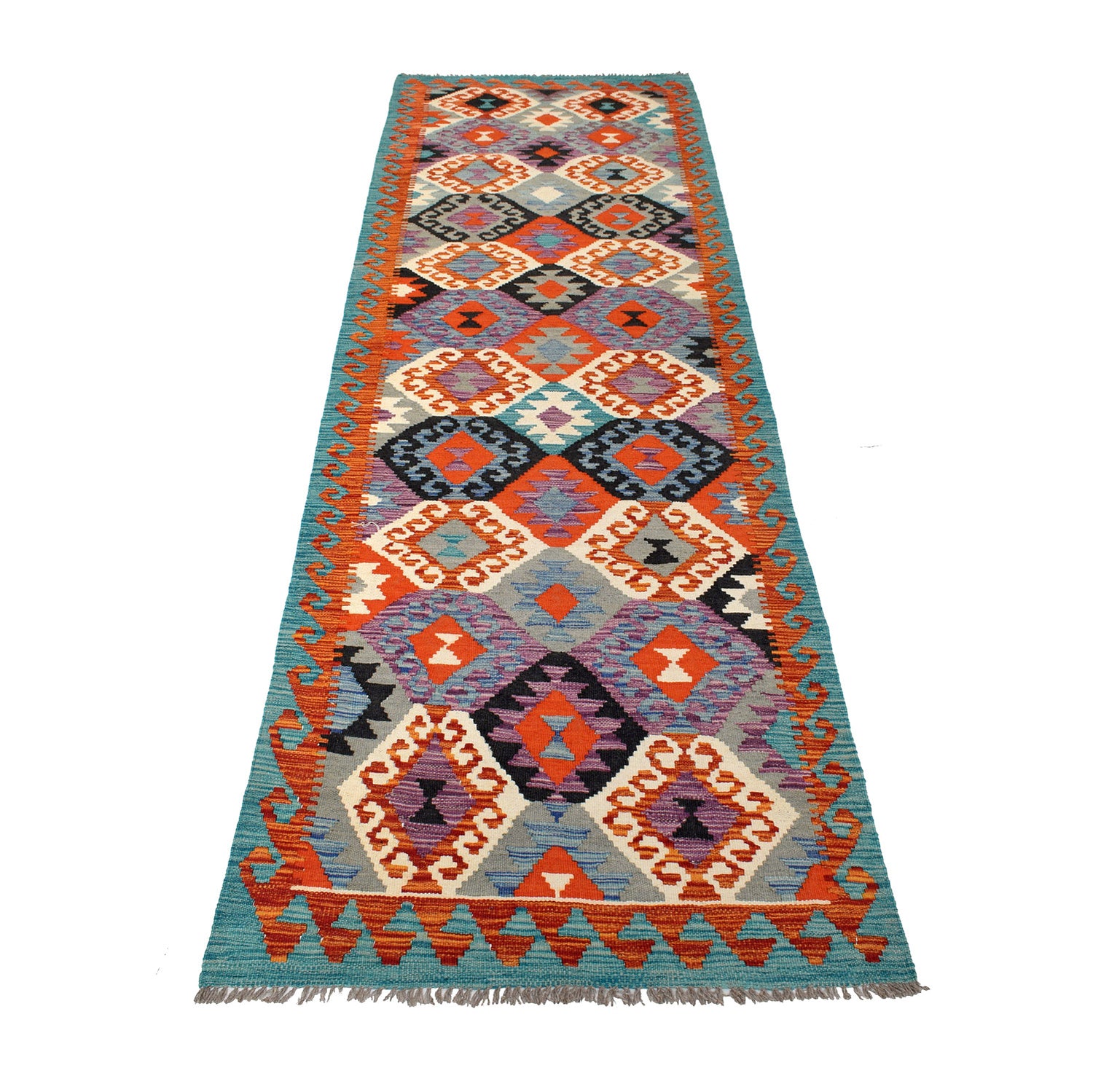 Vegetable Kilim Runner 2' 6 x 9' 7 (ft) - No. P26606