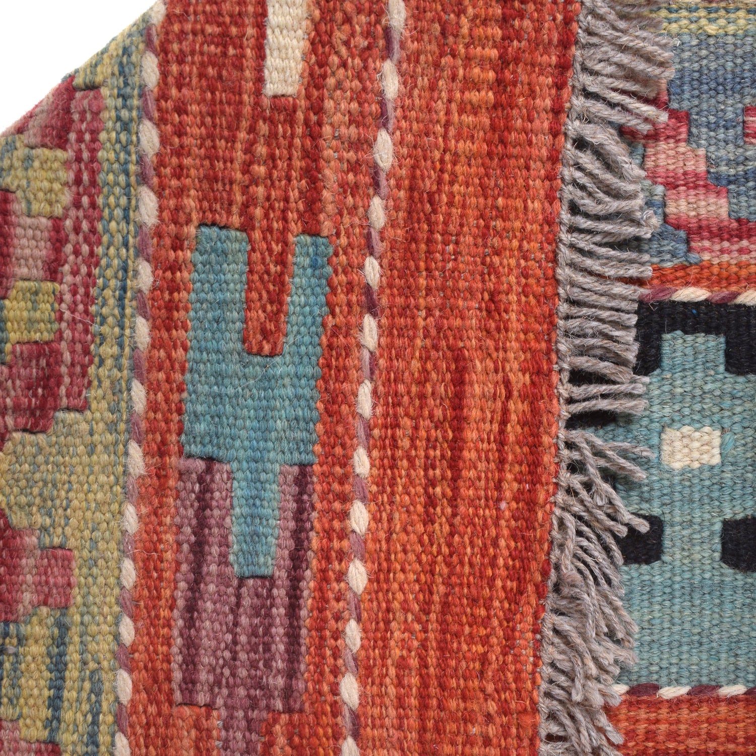 Handmade Vegetable Kilim 8' 2 x 11' 5 (ft) - No. P26848