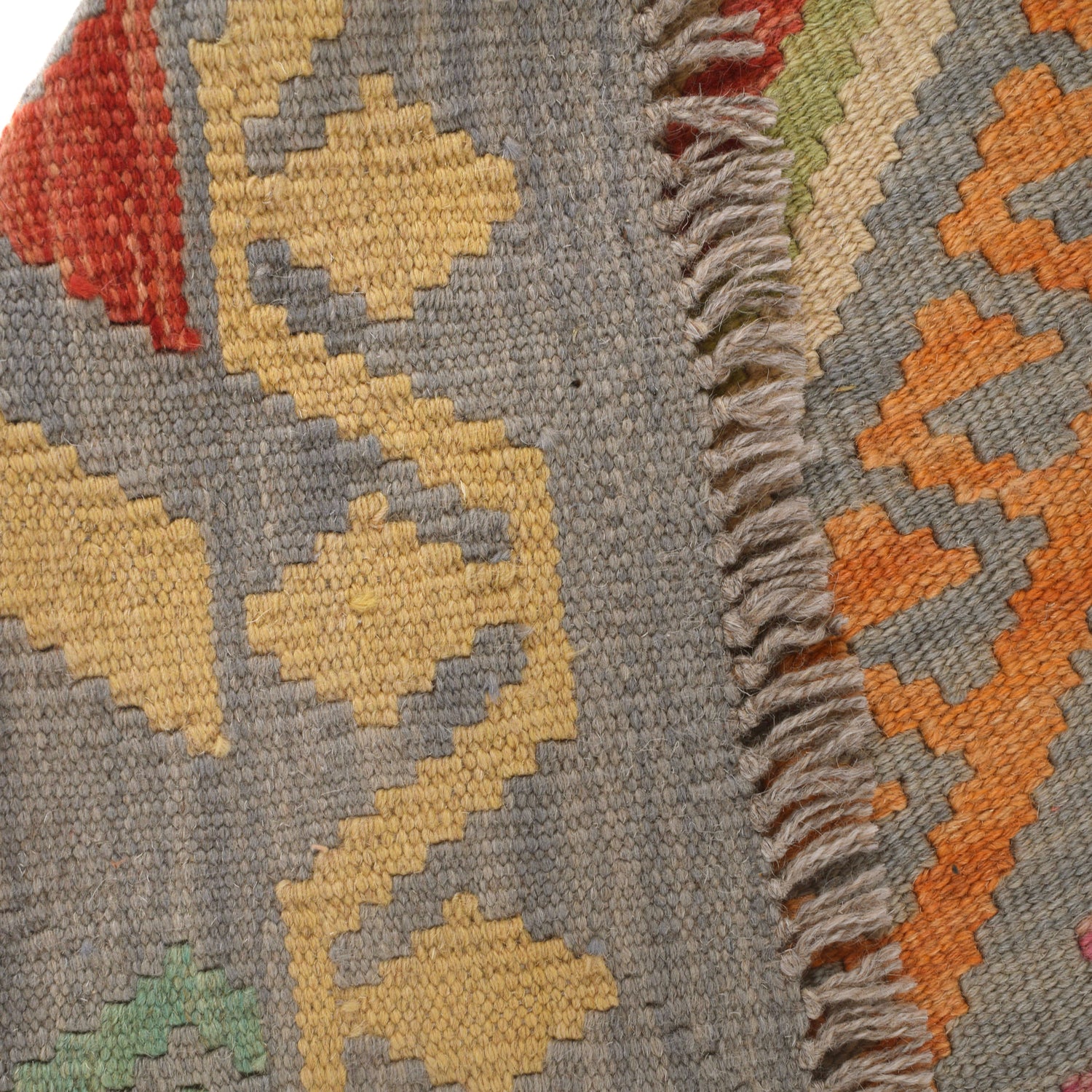 Handmade Vegetable Kelim 4' 1 x 5' 7 (ft) - No. P26862