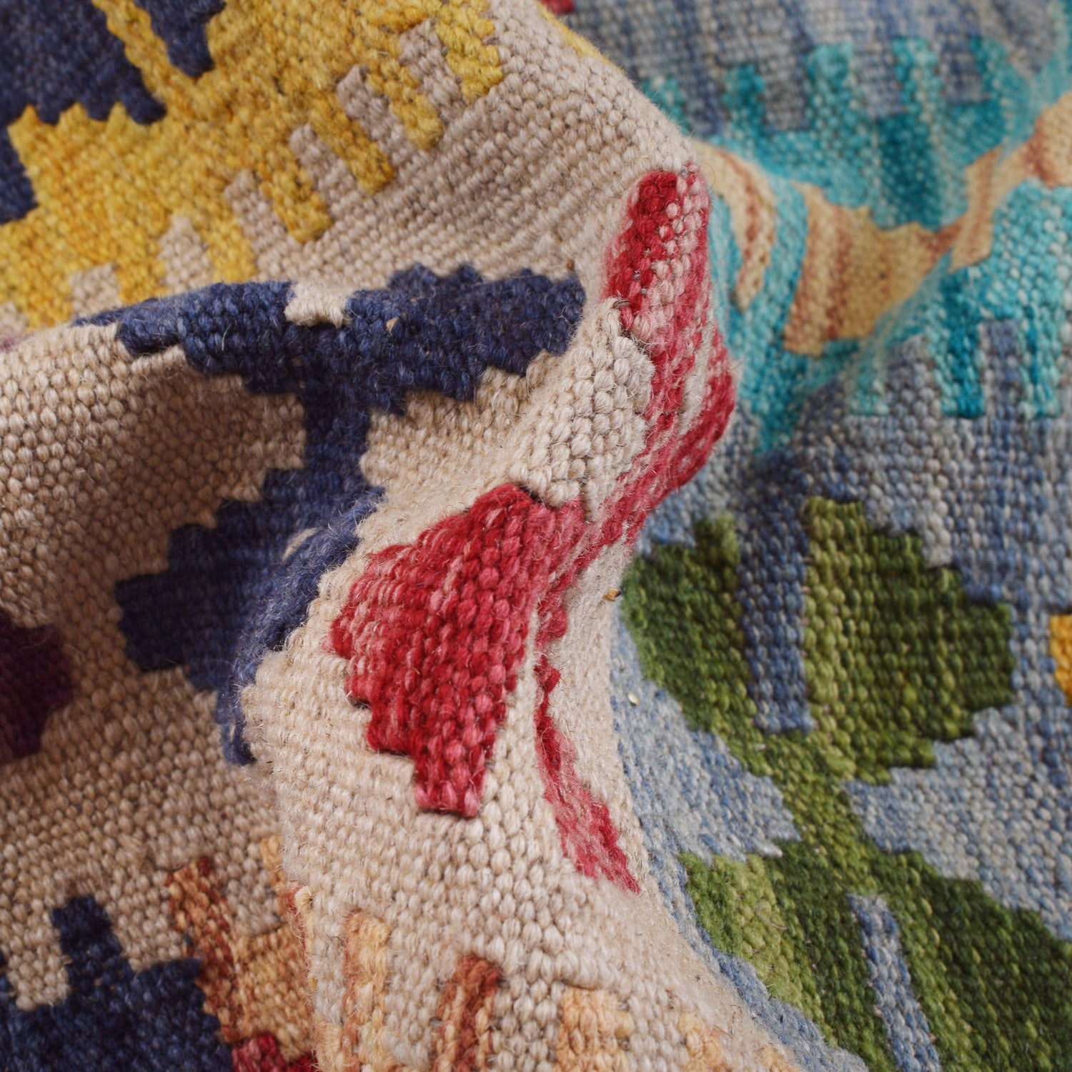 Handmade Vegetable Kelim 8' 3 x 11' 1 (ft) - No. P26968