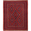 Red Mashwani Rug 4' 9" x 5' 11" (ft) - No. P28031