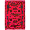 Pink Color War Rug 3' 5" x 4'10" (ft) - No. P28035