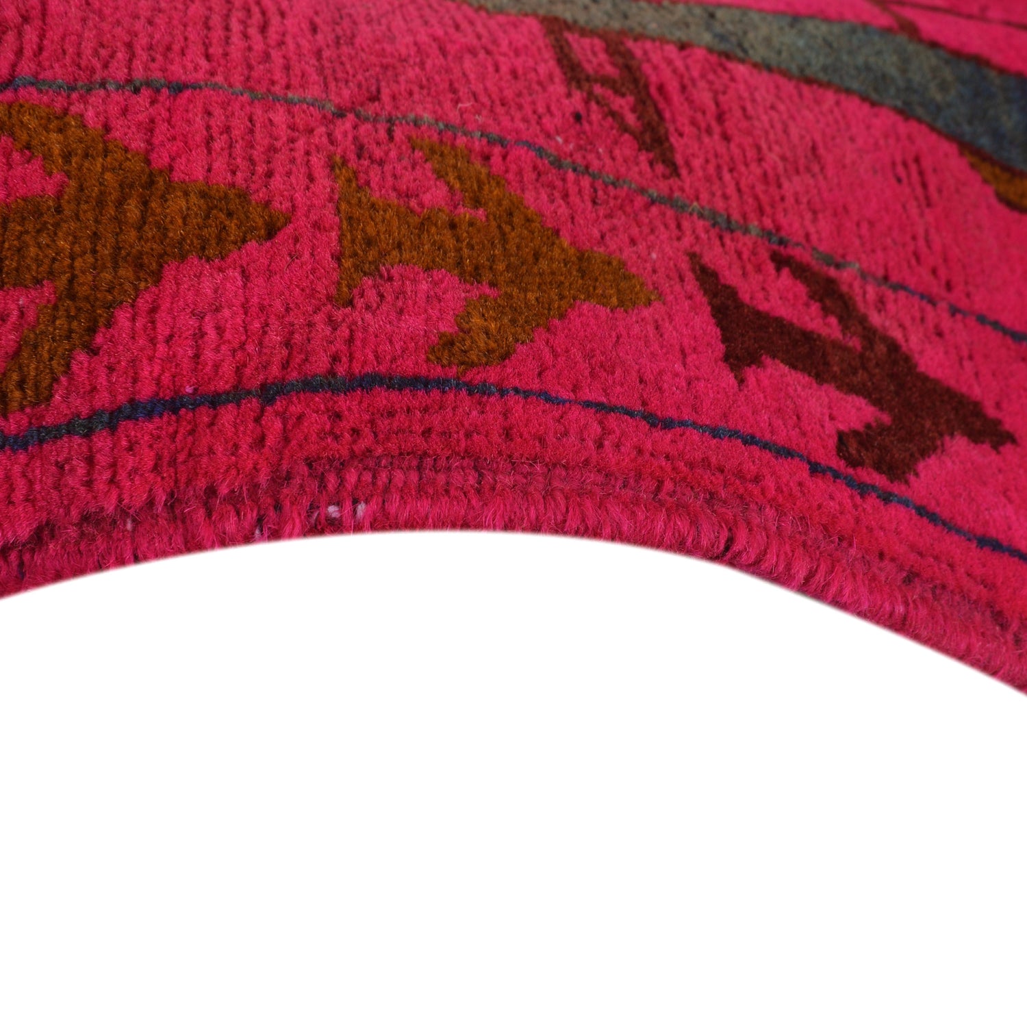 Pink Color War Rug 3' 5" x 4'10" (ft) - No. P28035