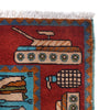 Hand Knotted War Rug 3' 5" x 5' 1" (ft) - No. P28037