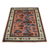 Hand Knotted War Rug 3' 5" x 4' 11" (ft) - No. P28038