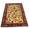 Handmade War Rug 3' 4" x 4' 9" (ft) - No. P28040