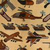 Handmade War Rug 3' 4" x 4' 9" (ft) - No. P28040