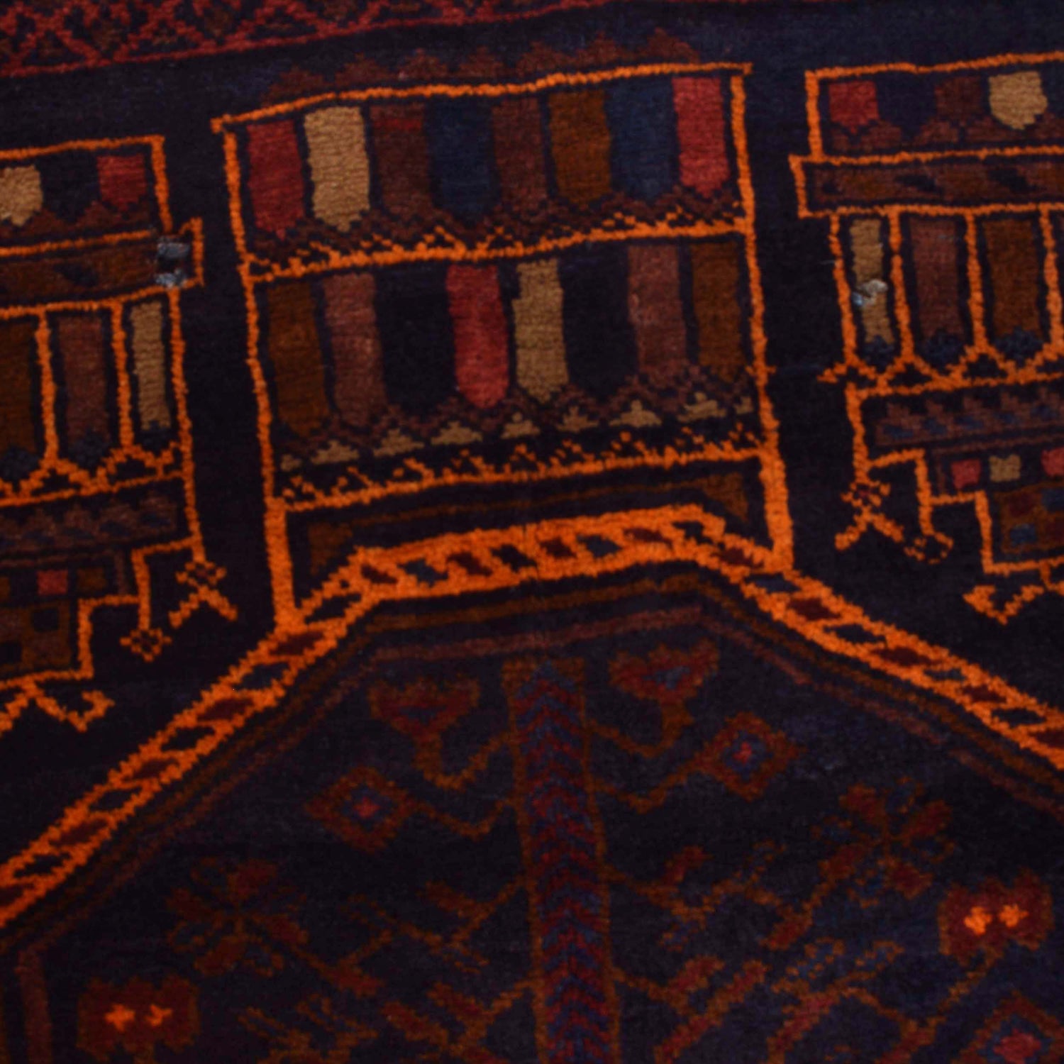 Tribal Baloch Rug 4' 0" x 6' 6" (ft) - No. P29033