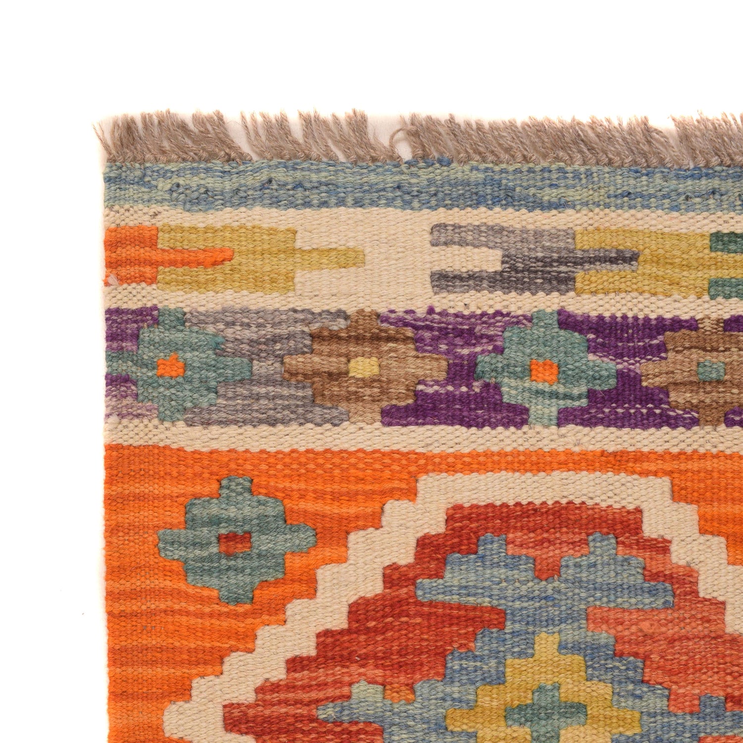 Vegetable Kelim Runner 2' 4" x 7' 8" (ft) - No. P34248