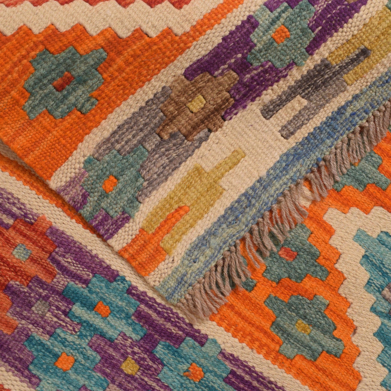 Vegetable Kelim Runner 2' 4" x 7' 8" (ft) - No. P34248