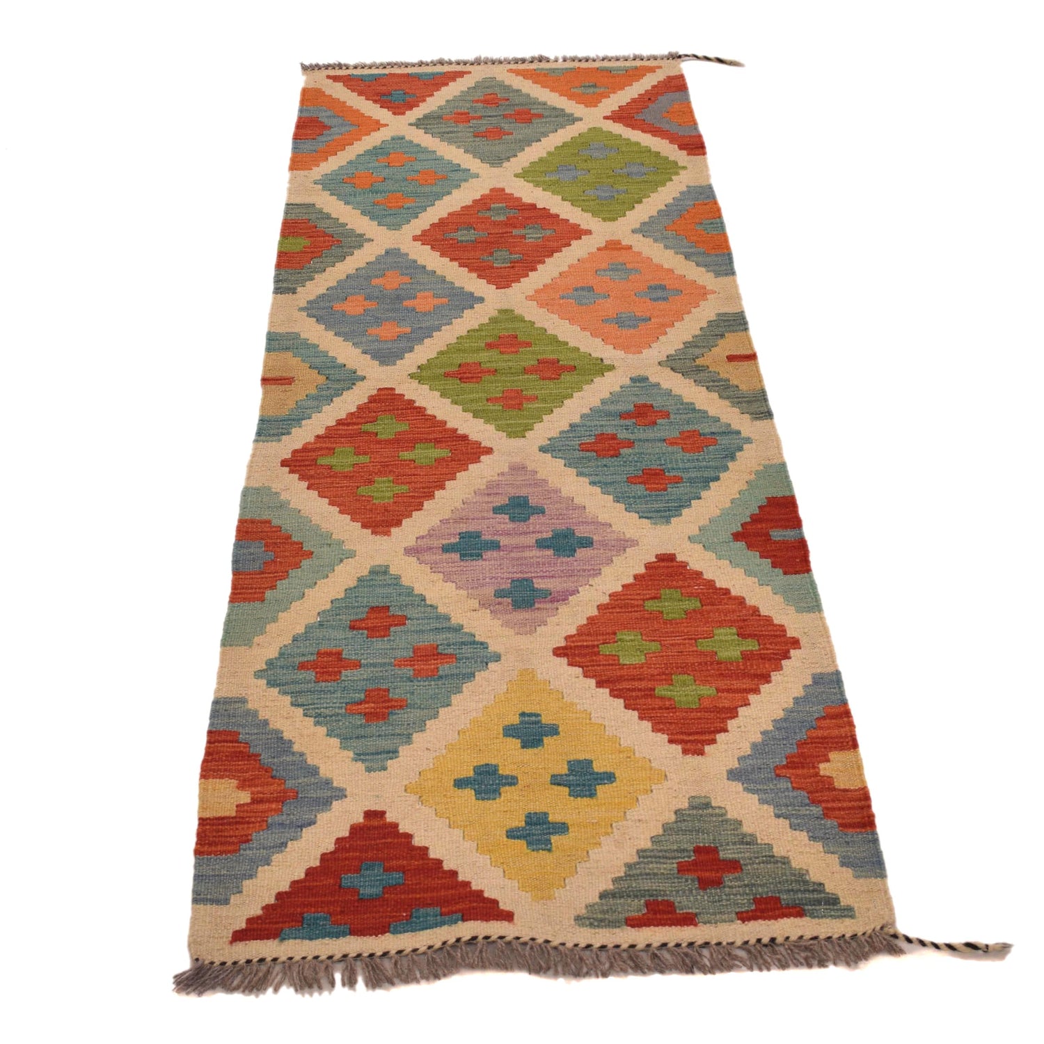 Vegetable Kelim Runner 2' 0" x 6' 7" (ft)- No. P34256