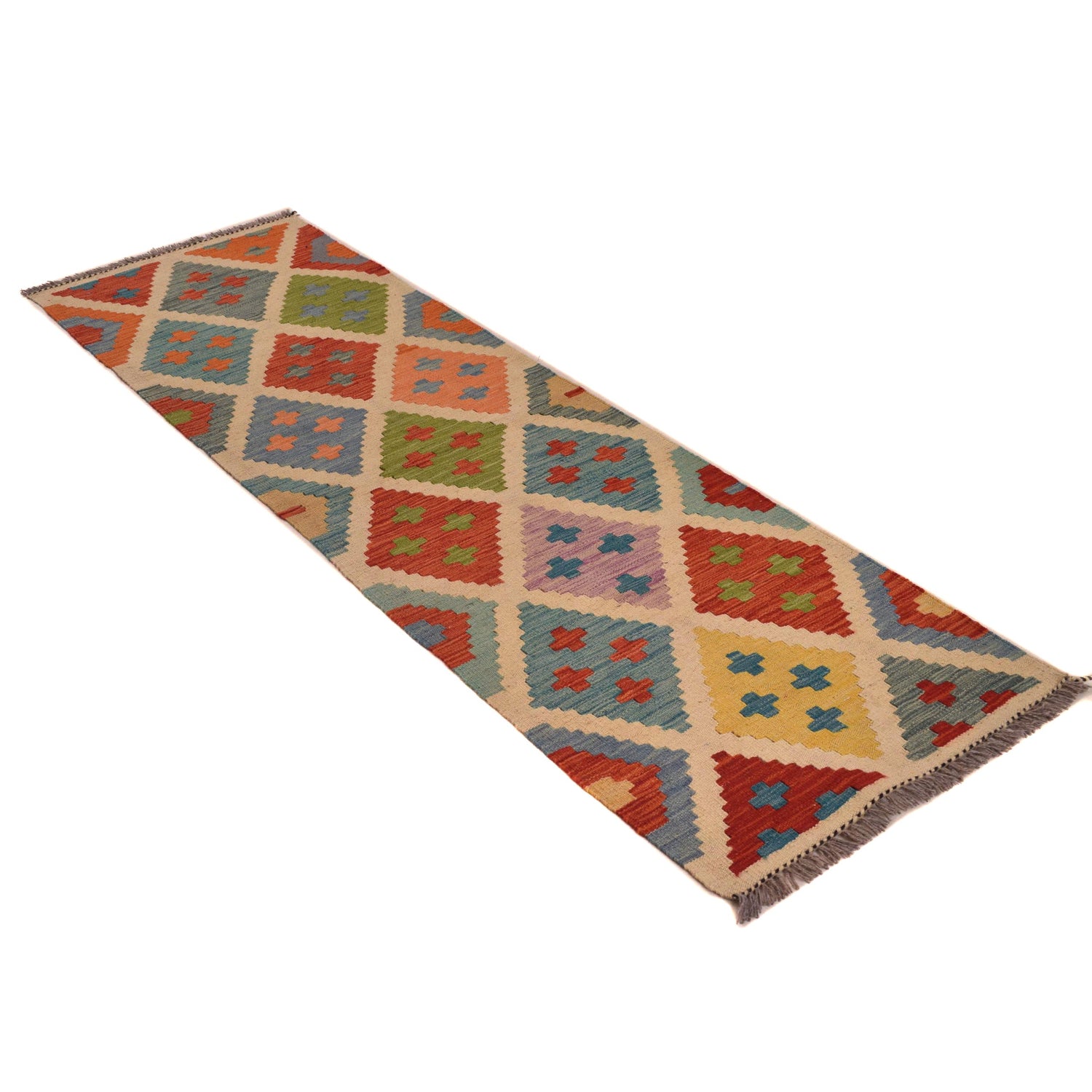 Vegetable Kelim Runner 2' 0" x 6' 7" (ft)- No. P34256