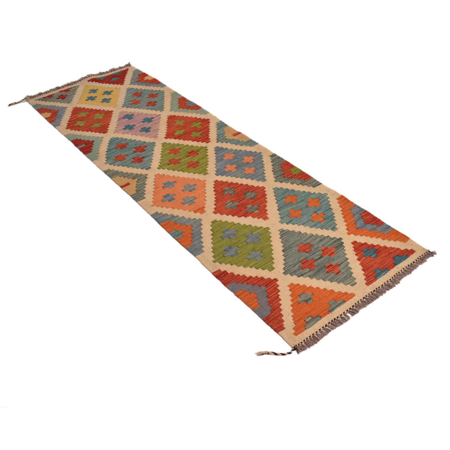 Vegetable Kelim Runner 2' 0" x 6' 7" (ft)- No. P34256