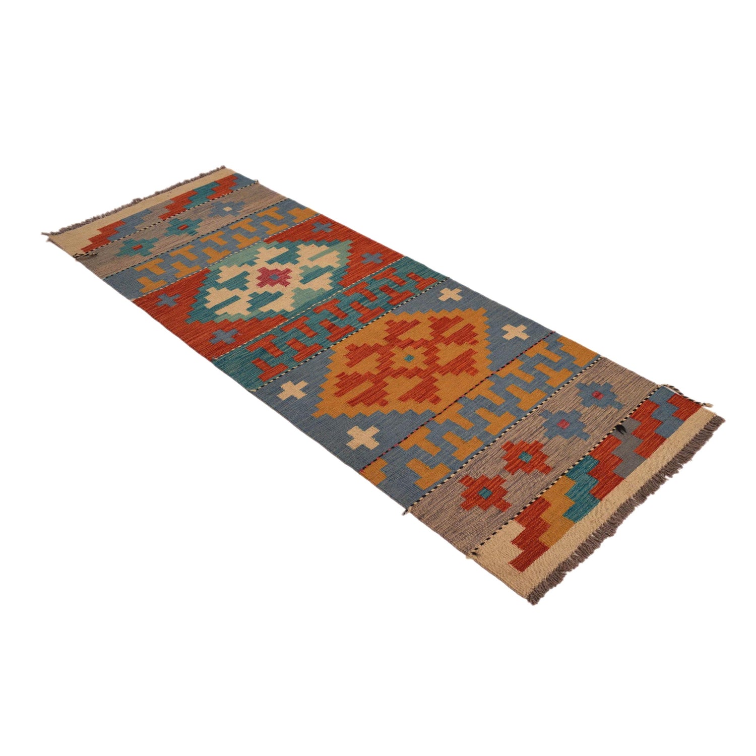 Vegetable Kilim Runner 2' 4" x 6' 4" (ft)- No. P34257