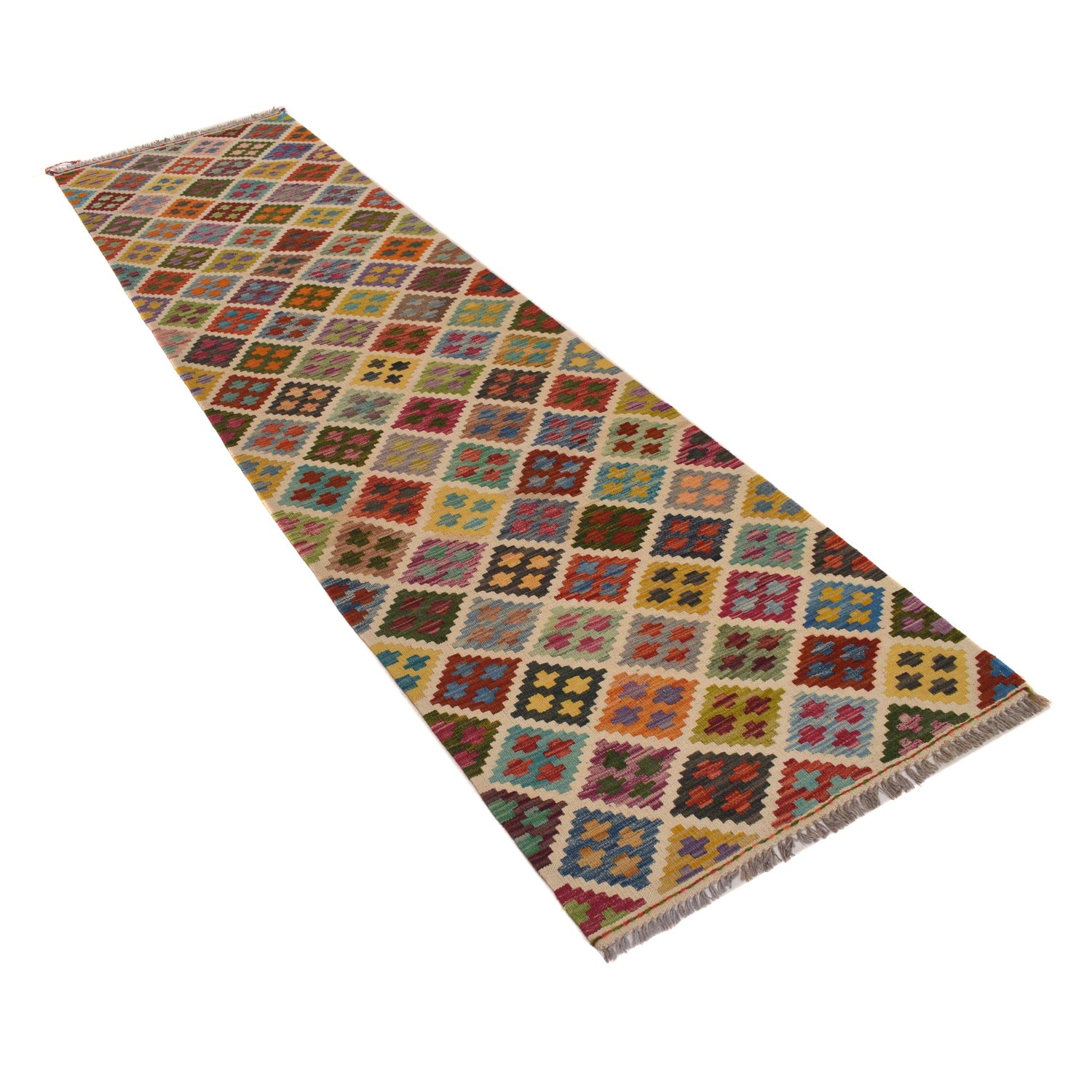 Vegetable Kilim Runner 2' 6" x 9' 9" (ft) - No. P34294